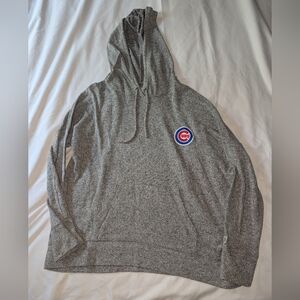 Tailgate Women's Medium Chicago Cubs Gray Long Sleeve Hooded Sweatshirt